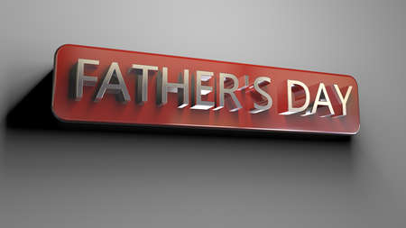3d rendering of a concept father's day design inside a studioの写真素材