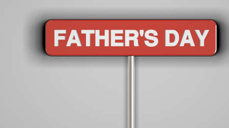 3d rendering of a concept father's day design inside a studioの写真素材
