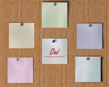 3d rendering of a concept father's day design inside a studioの写真素材