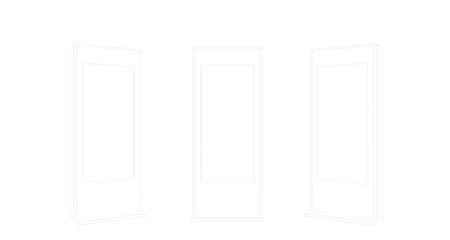 3d rendering of an exhibition design part isolated inside a studioの写真素材
