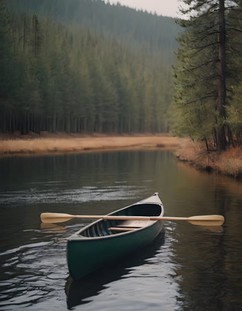 a beautiful lanscape river in the fantastic nature with greenの素材