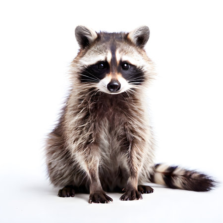 beautiful animal in a studio isolated wild lifeの素材