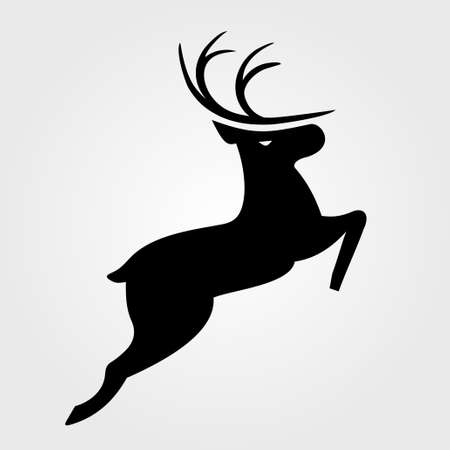 Christmas reindeer icon. Vector illustration.のイラスト素材