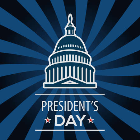 President's Day USA greeting card, United States of America celebrationのイラスト素材