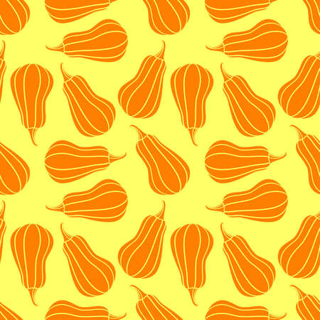 Seamless pattern with pumpkins. Vector illustrationのイラスト素材