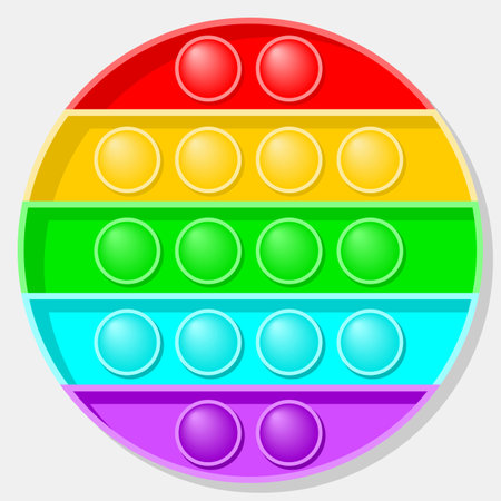 Pop fidget toy. Stress reliever. Vectorのイラスト素材