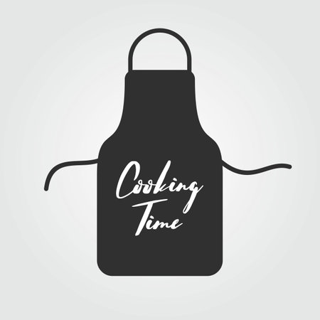 Chef Apron isolated on white background. vector illustrationのイラスト素材