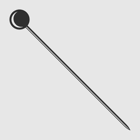 Sewing Pin on white backgroundのイラスト素材
