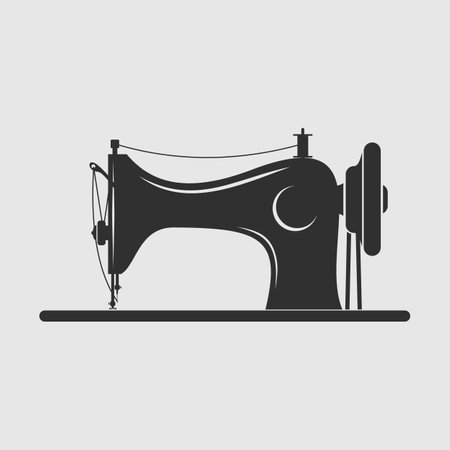 Vintage Sewing Machine isolatedのイラスト素材