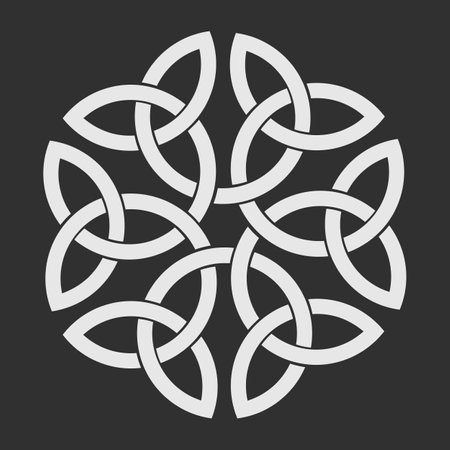 Celtic knot isolated on white backgroundのイラスト素材