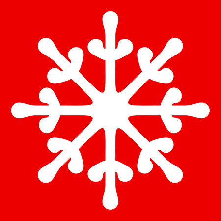 Snowflake icon isolated. Vector illustration