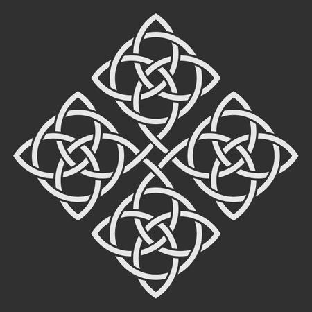 Celtic knot isolated on white backgroundのイラスト素材
