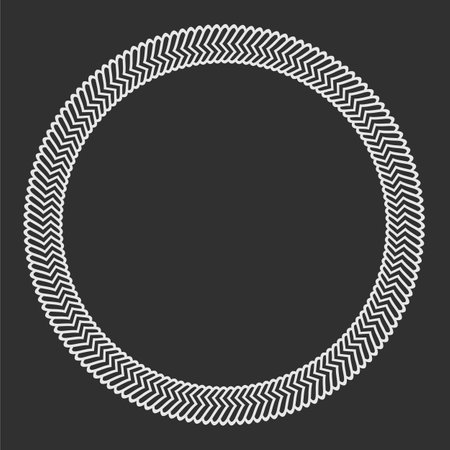 Celtic Style Round frame isolatedのイラスト素材