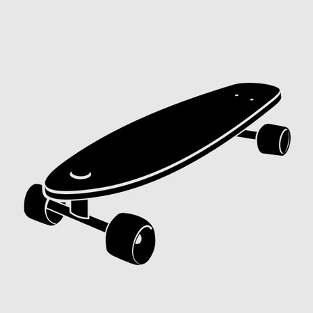 Skateboard icon isolated on white backgroundのイラスト素材