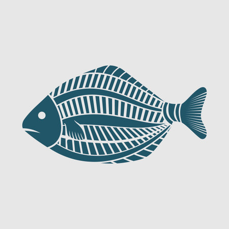 Fish icon isolated. Vector illustrationのイラスト素材