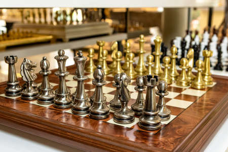 Luxury chess board decoration for homeの写真素材