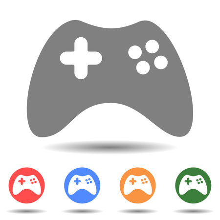 Gamepad console controller vector iconのイラスト素材