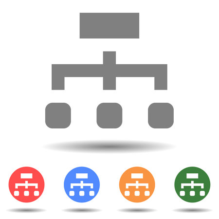 Network IT connection vector icon isolatedのイラスト素材
