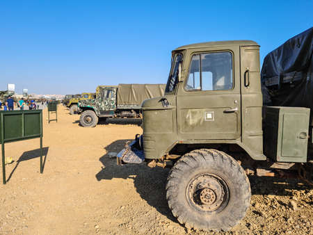 GAZ 66 drive cargo truck - Baku, Azerbaijan, 04-16-2021のeditorial素材