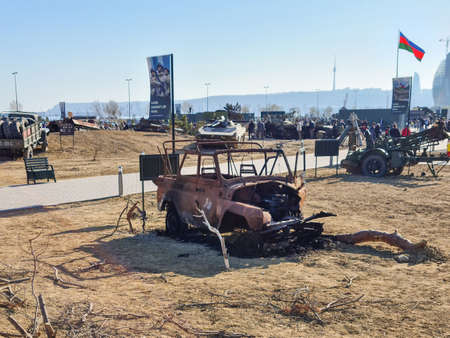 UAZ - 31512 off-road military light utility vehicle - Baku, Azerbaijan, 04-16-2021のeditorial素材