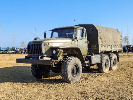 Ural - 375 general purpose off-road vehicle - Baku, Azerbaijan, 04-16-2021のeditorial素材