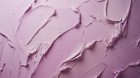 Venetian plaster wall background in pastel lavender color, creating a delicate and textured effectの素材