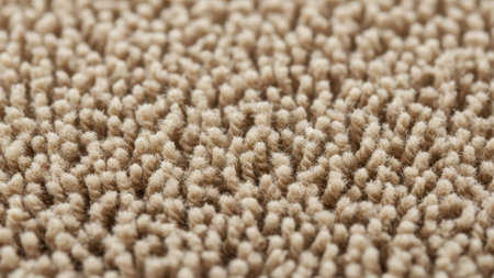 Detailed view of the intricate fibers and woven structure of a cozy, neutral-toned textile, perfect for interior design conceptsの素材