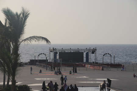 Jeddah city of Saudi Arabia with Beautiful Beach, Cityscape, Green Parks,  Seaside