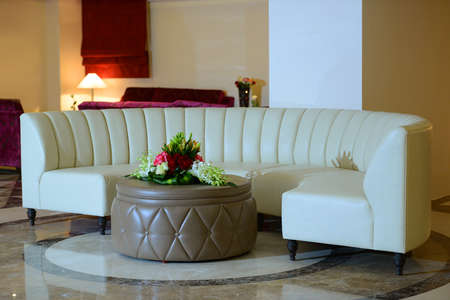 Interior lobby of a hotel