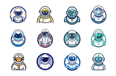 Astronauts and Space Explorers Collection.のイラスト素材