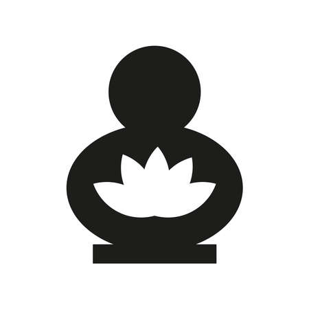 vector illustration perfume bottle, aromatic oils, black and white icon isolated on a white backgroundのイラスト素材
