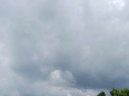 Cloudy sky with rain clouds. Rain clouds in the sky.