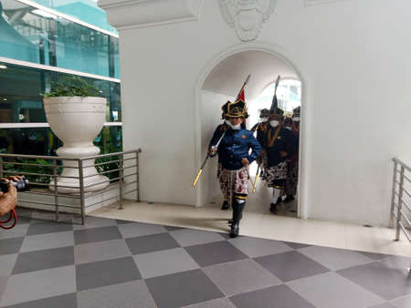 The Royal guard of the Royal Palace.の写真素材
