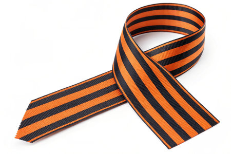 St. George ribbon isolated on white background. Symbol of Victory Day.の素材