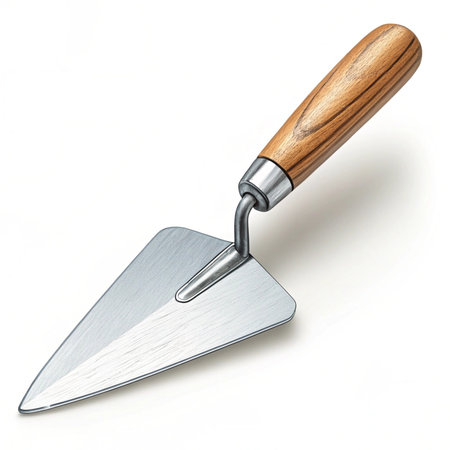 Trowel isolated on a white background. 3D illustration.の素材