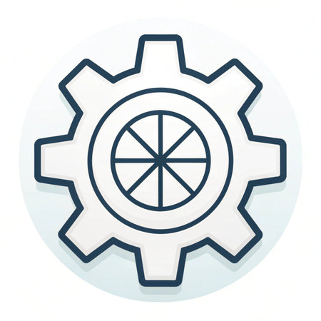 Gear icon on a white background. Vector illustration. Eps 10.の素材