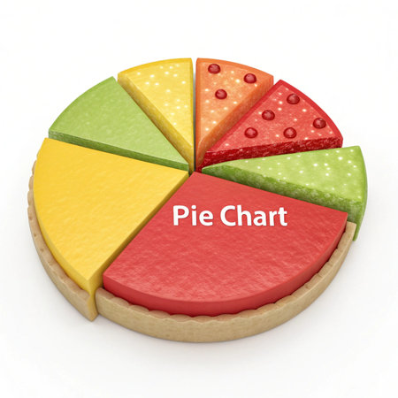 Piece of pie with the word PRICE CHART on itの素材