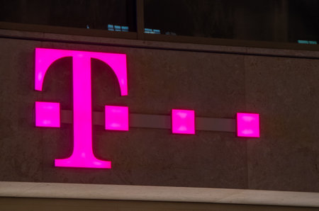 Munich, Germany, November 23 2020. brands: the logo of the telecommunication company German Telekomのeditorial素材