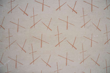 old painted wallの写真素材