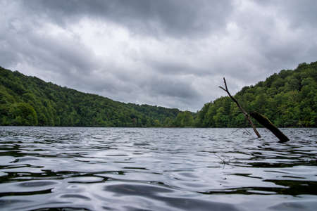 Plitvice Lake National Park, Croatia - 16.08.2021. Beautiful landscape of the plitvice lake national park in croatia.のeditorial素材