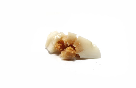 Steamed Flour with Coconut Filling  (Kanom Sai Sai).の写真素材