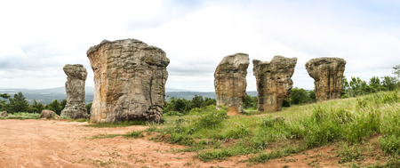 Mor Hin Khao or stonehenge of Thailand, the historical landmark of Thailandの写真素材