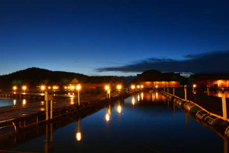 evening light in kanchanaburiのeditorial素材