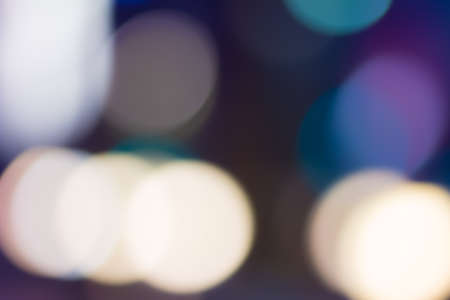 Blurred and defocused abstract background with soft multicolored bokeh circles, overlay conceptの写真素材