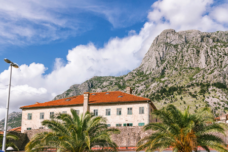 Old historical building in the ancient townの写真素材