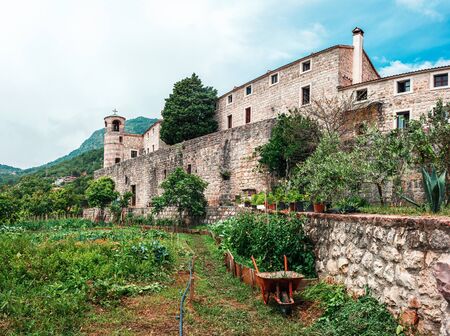 Podmaine or Podostrog orthodox Monastery in Budva city, Montenegro.