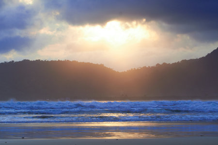 photo of rural scenery in Indonesia, village in the mountains in Indonesiaの写真素材