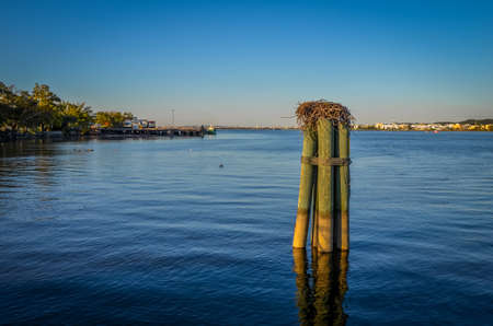 View from the center of the Potamac River DC USAの写真素材
