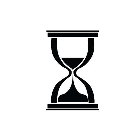 Hourglass lovely on white background.