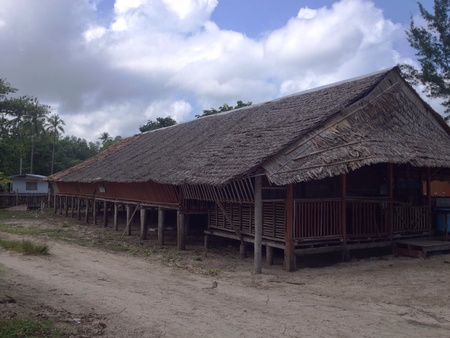 Long house in tip of borneoの素材